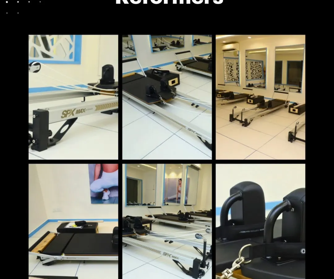 Our dedicated Pilates studio is equipped with top-of-the-line STOTT Reformers. These machines are central to our low-impact workouts that focus on building core strength, improving flexibility, and enhancing overall body posture.
