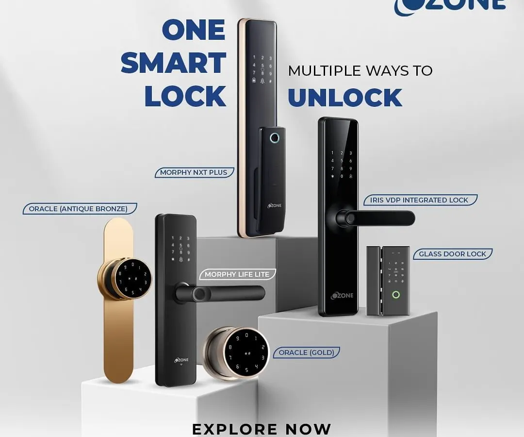 We offer a comprehensive range of smart locks to fit any need. This overview displays our diverse collection, including the Morphy, Oracle, and IRIS series, as well as specialized locks for glass doors, ensuring we have the perfect solution for every door in your home.