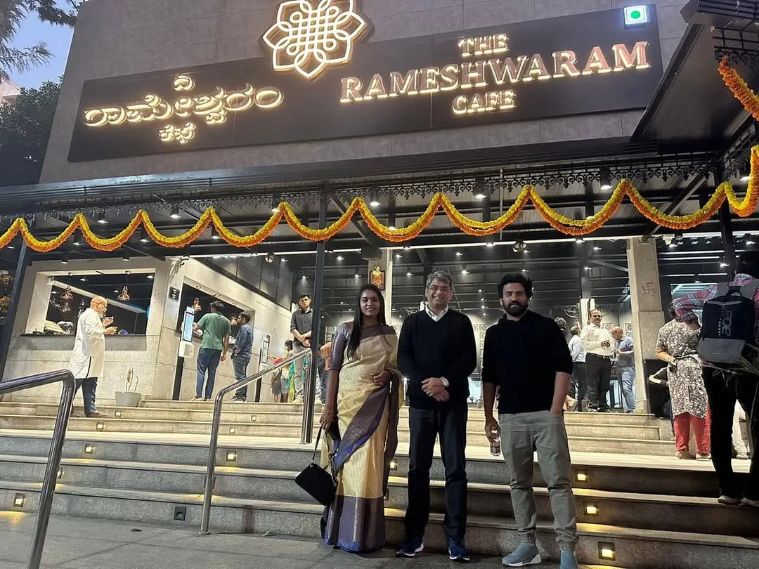 This is the result of a clear vision and relentless execution. Standing with my husband and partner outside our bustling Rameshwaram Cafe, a testament to our success in the competitive F&B industry. I help my clients build brands that people line up for.