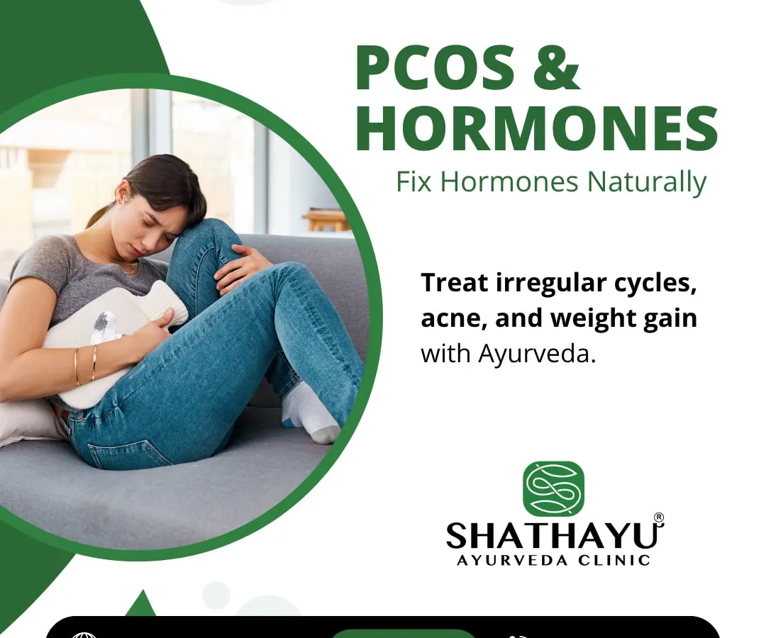For many women, PCOS and hormonal imbalances manifest as irregular cycles, acne, and stubborn weight gain. My approach uses targeted Ayurvedic therapies to address the root cause, helping to fix hormones naturally and restore your body's rhythm without adverse side effects.