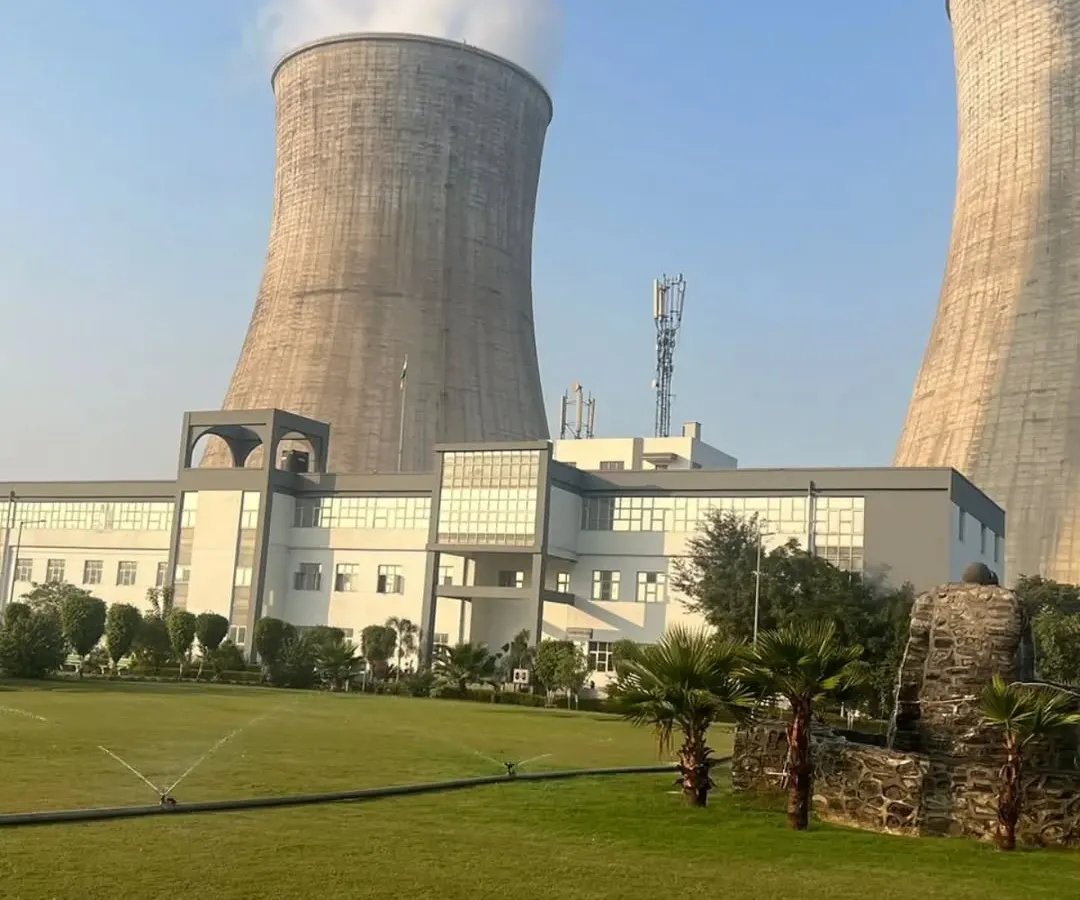 Our expertise extends to large-scale industrial projects, where we create a harmonious balance between nature and infrastructure. This is our work at the Jhajjar Power Limited plant, showcasing a vast, perfectly maintained lawn that enhances the entire facility.