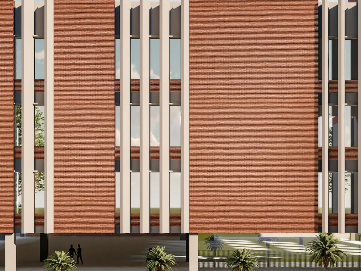 This is a rendering of an industrial unit designed for green certification. We've used vertical louvers to shield the west-facing facade from harsh sun, reducing cooling costs, while the combination of insulated walls and optimized windows ensures energy efficiency year-round.