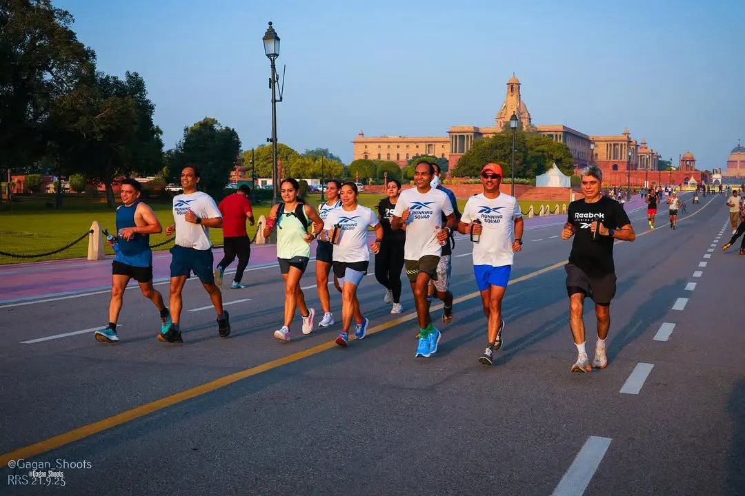 The pack energy is real. Here's our squad taking on an early morning run at Kartavya Path in Delhi. Training for an endurance race can be a lonely journey, but with us, you're never running alone. We sweat, struggle, and succeed together.