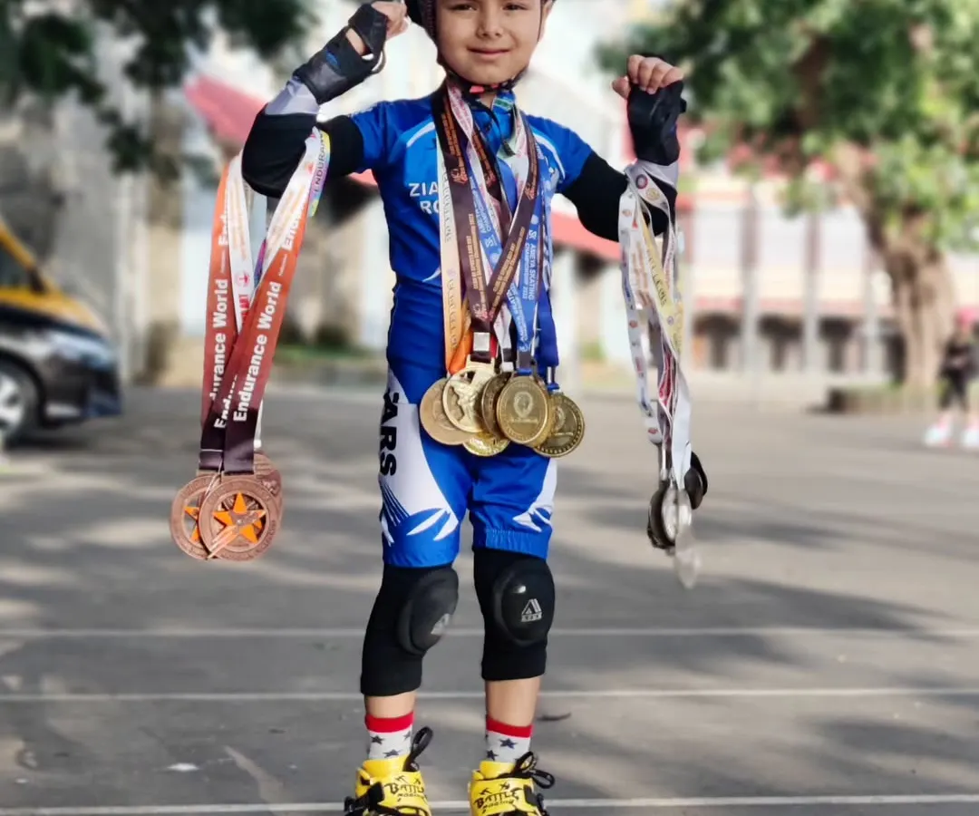 Meet Dhairya Shah, one of our finest young skaters. At just 6 years old, he's already a champion with over 20 medals in both professional and recreational inline skating categories.