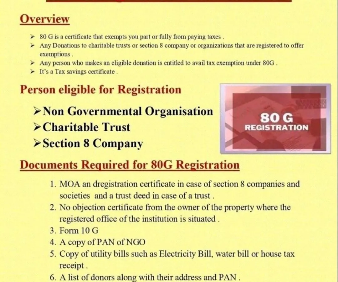 This infographic breaks down the entire 80G registration process into clear, manageable steps. We provide this clarity upfront so you know exactly what documents are needed and what to expect, from the trust deed to the final certificate.