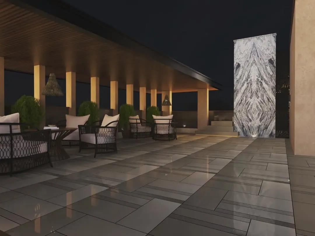 Every project begins with a detailed 3D visualization. This allows you to see exactly how your space will look, from the layout of the covered seating area to the finish on the modern feature wall, ensuring the final result matches your vision perfectly.