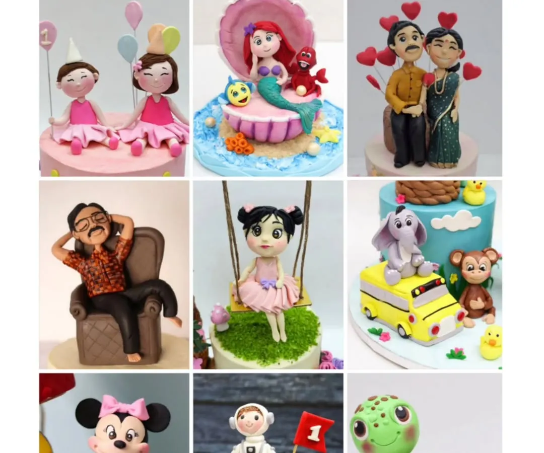 Ready to bring characters to life? My Fondant Figurine Masterclass is a beginner-friendly course where you'll learn to sculpt at least 10 different figures, from cute animals to people and cartoon favorites. I'll teach you all the foundational techniques you need to create stunning cake toppers.