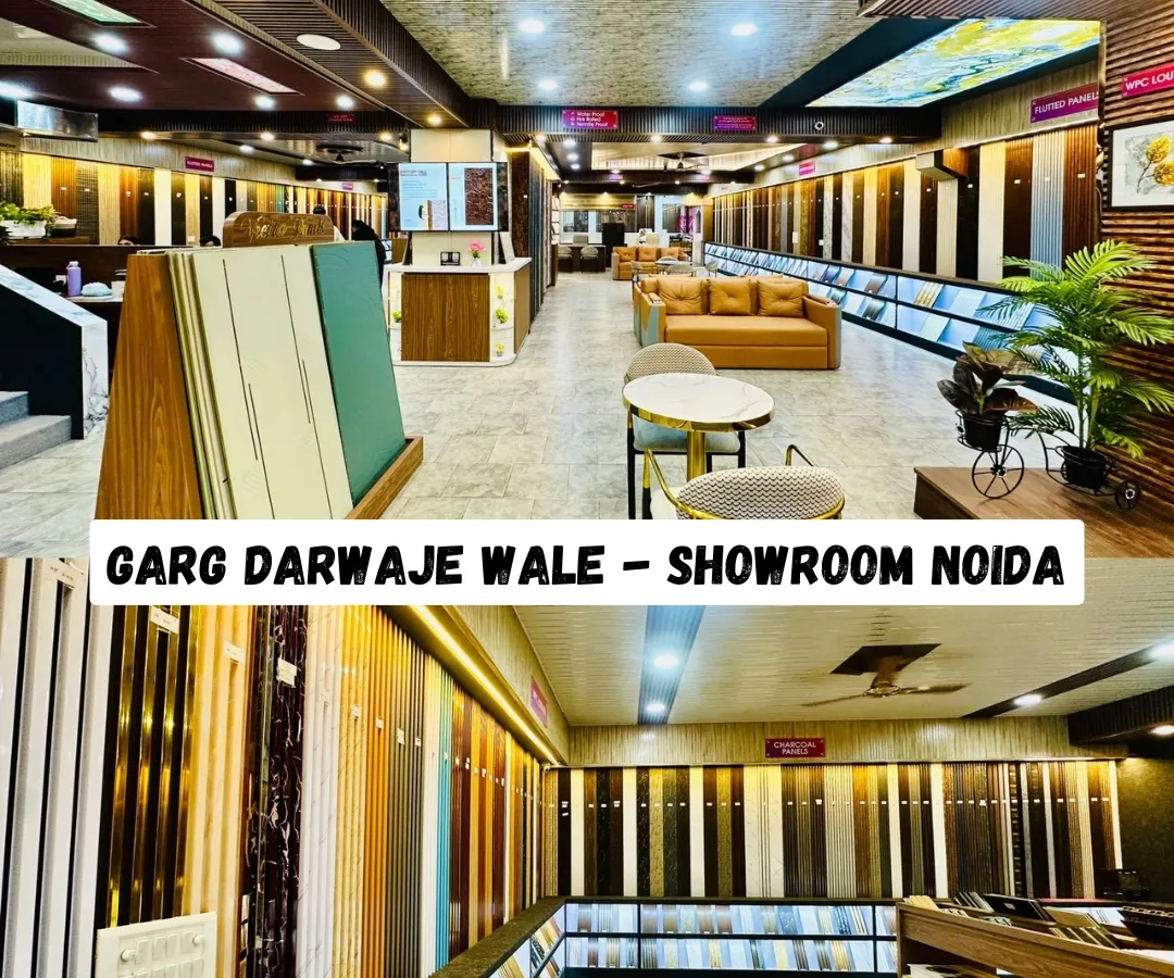 This is our showroom in Noida, a one-stop shop for all your interior needs. We have created a space where you can explore hundreds of wall panel designs, louvers, and decor items to find the perfect match for your home or office.