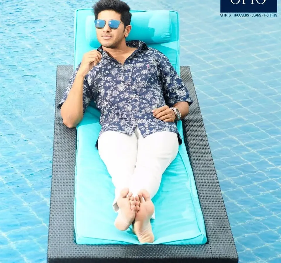 It was an absolute pleasure styling the incredible Dulquer Salmaan for an Otto menswear campaign. We created a relaxed, resort-style look with this floral print shirt and crisp white trousers, perfect for a poolside setting. This is a great example of our celebrity styling for major brand endorsements.