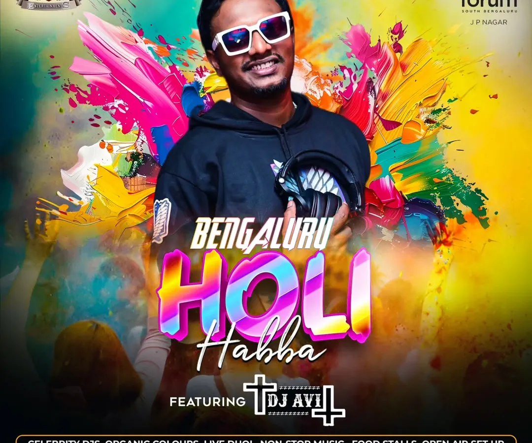 From large-scale public festivals to private parties, I specialize in creating vibrant themed events like this Holi Habba at Forum South Mall in Bengaluru.