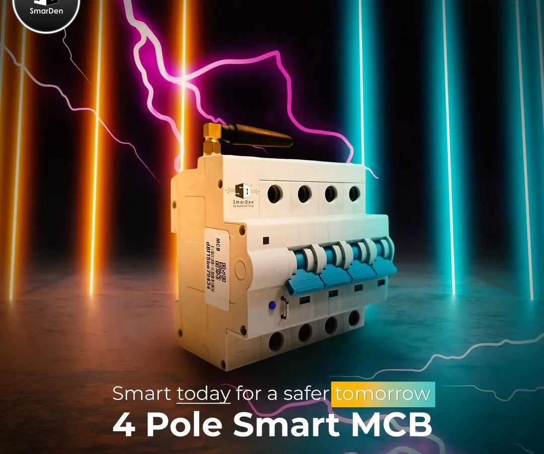 This is our 4 Pole Smart MCB, the core of our industrial and commercial automation solutions. It's not just about remote on/off; it's about providing robust circuit protection, scheduling, and detailed energy monitoring to make your operations safer and more efficient.