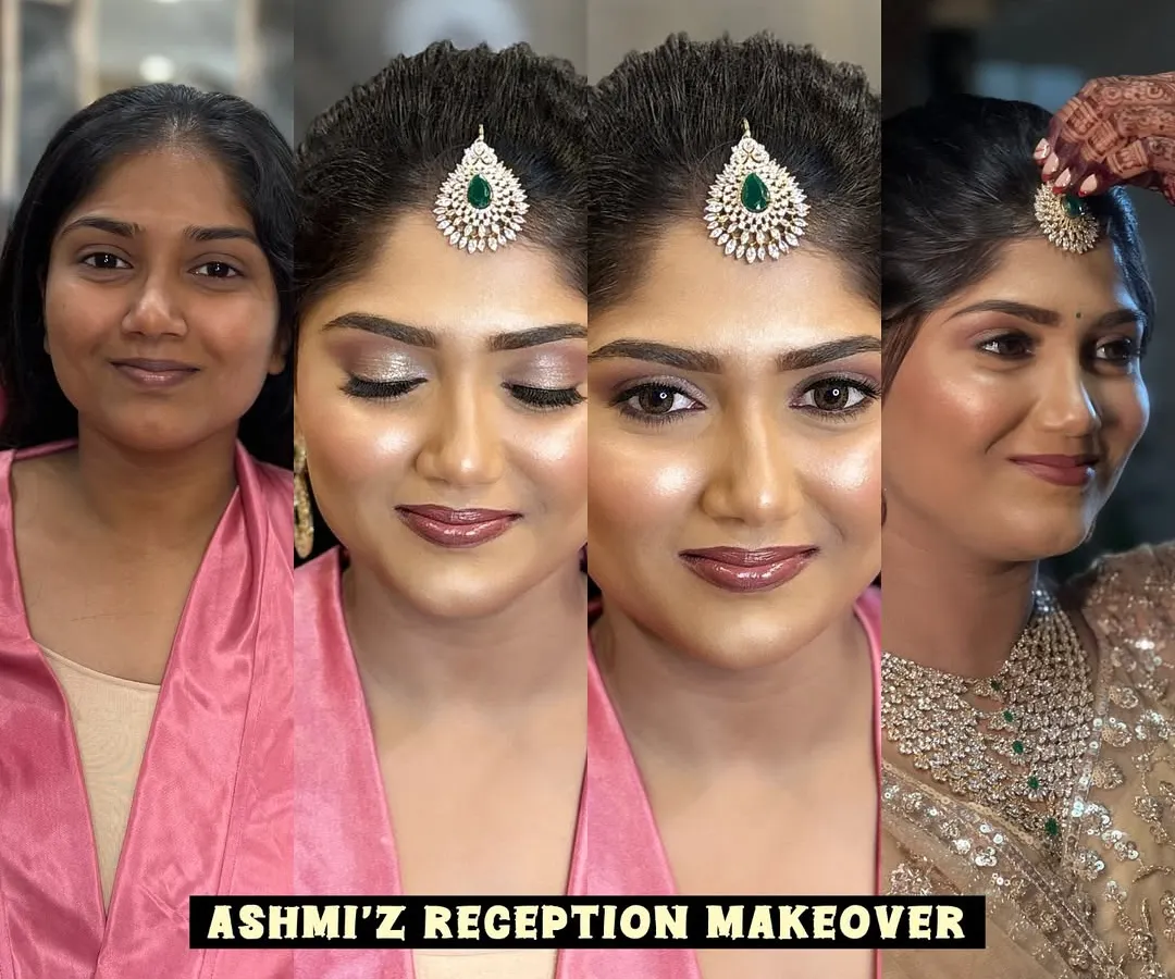 A reception makeover is all about creating that perfect evening glam. Here you can see how I transformed my bride's look to be brighter and more radiant for her celebration, exactly as she wanted.