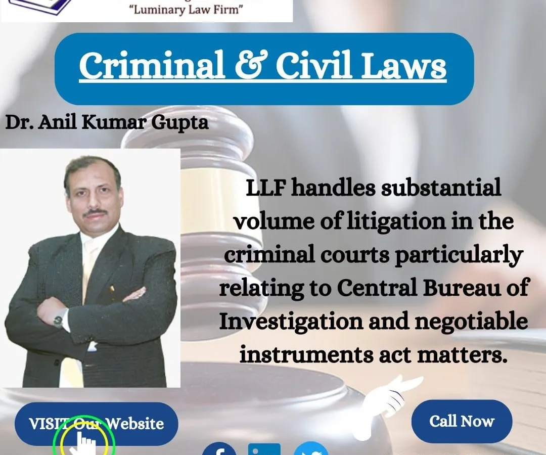 We handle a substantial volume of litigation in both criminal and civil courts. This image represents our significant experience in complex legal matters, particularly those related to the Central Bureau of Investigation (CBI) and cases under the Negotiable Instruments Act.