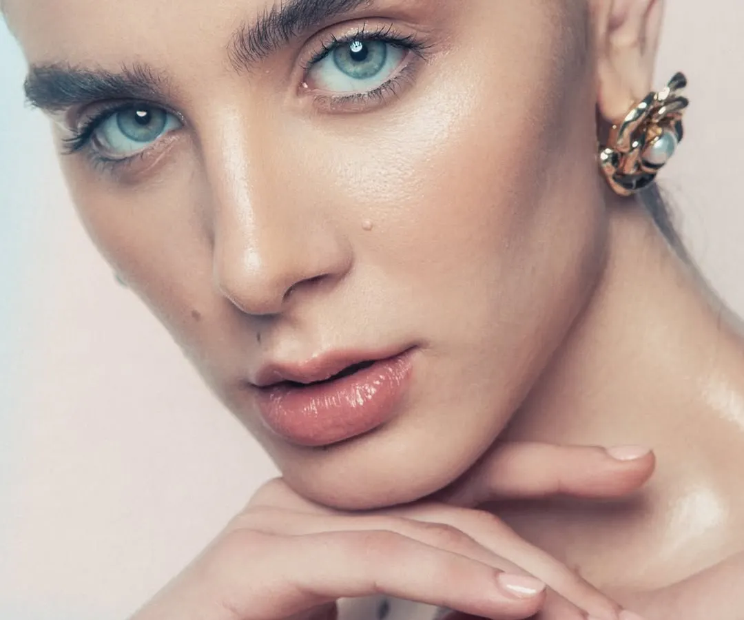 For beauty and skincare campaigns, the focus is all on flawless, healthy-looking skin. Here, I used techniques to create a dewy, glass-skin finish that looks incredible up close, highlighting the model's natural features and bright eyes.