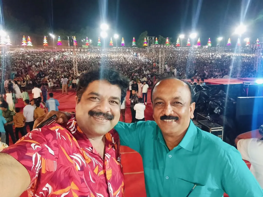 This is the view from the stage at Alva's Virasat, one of the biggest cultural festivals. Performing my comedy act for such a massive and energetic crowd is an unforgettable experience.