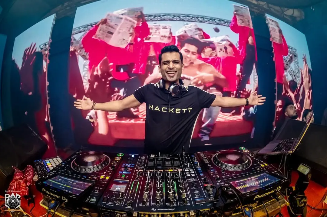 It's more than just sound. I bring a full audio-visual show, mixing your favorite Bollywood music videos and scenes live to match every beat.