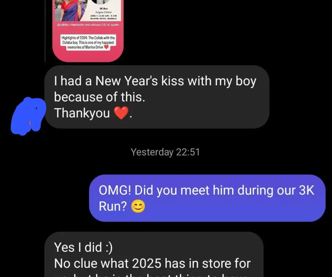 This is why I do what I do. A real message from someone who found their person at one of my events. Sometimes it’s a new friend, and sometimes, it’s the start of a love story.