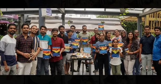 Look at these proud first time artists. At the end of every session, everyone leaves with a finished canvas and a huge smile. This is the result of trusting the process.