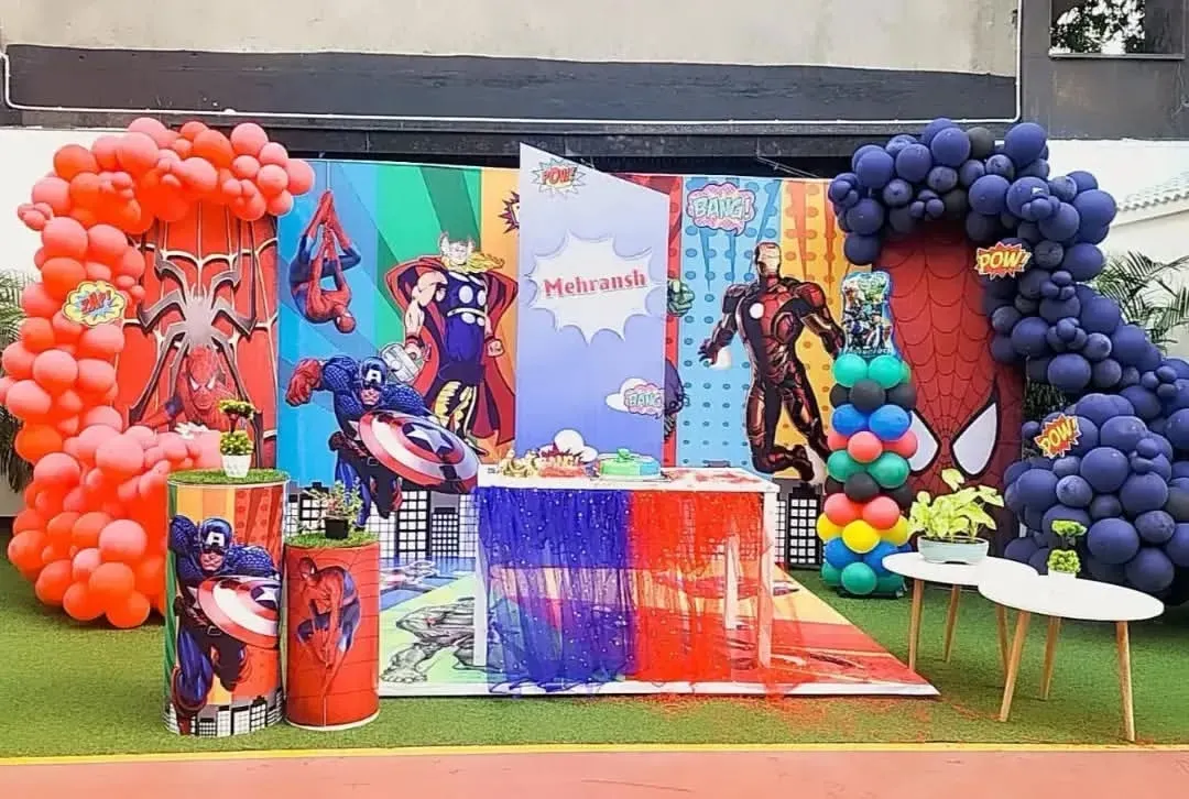Every kid wants to be a superhero, and I love making that dream come true. This is a look at our action-packed Avengers theme, complete with colorful balloon decorations and character cutouts that make the kids feel like they are part of the team.