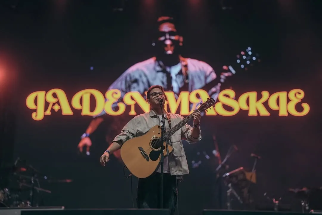 A great moment from our Pune show. Performing solo with my acoustic guitar, with my name up in lights. Whether it's with the full band or just me, I always pour my heart into the performance.
