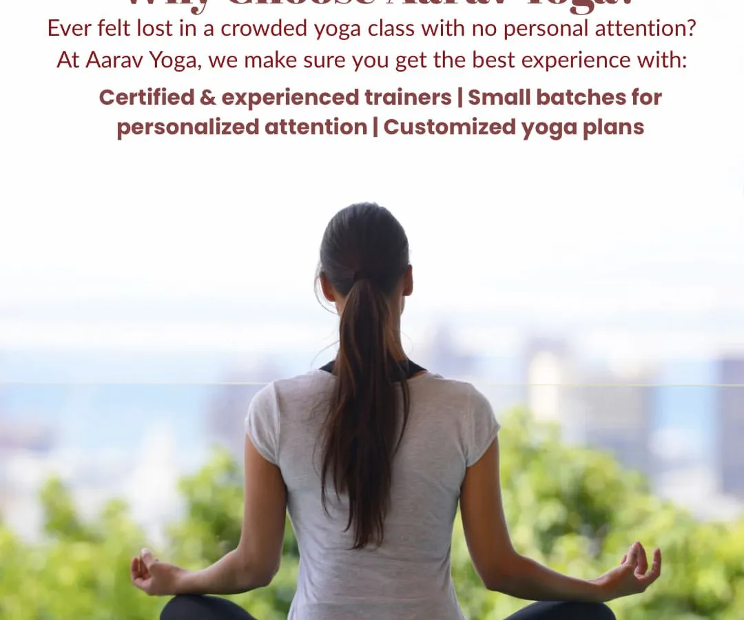 Wondering what makes our studio different? We focus on you. This image highlights our commitment to small batches for personalized attention, guidance from certified trainers, and customized yoga plans that fit your specific goals and lifestyle.