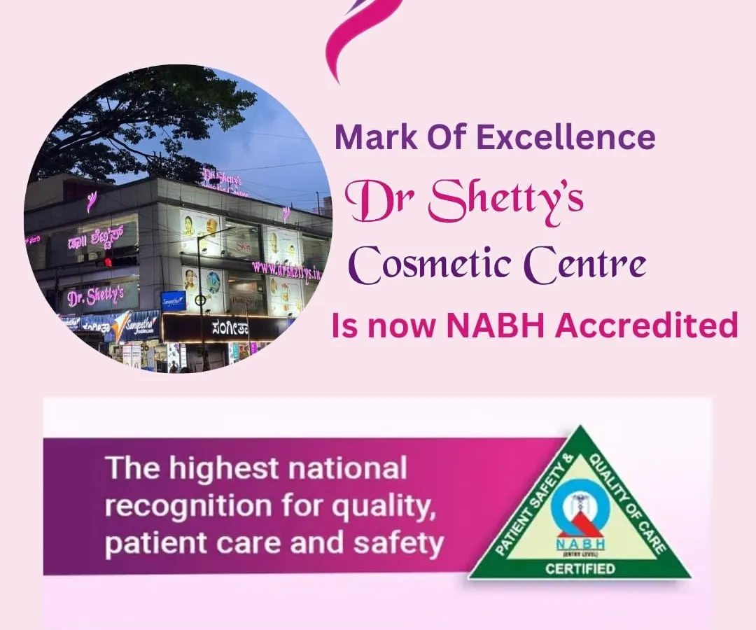 I am proud that my centre is NABH Accredited. This is the highest national recognition for quality, patient care, and safety, giving you the assurance that you are in the safest hands for your skin rejuvenation journey.