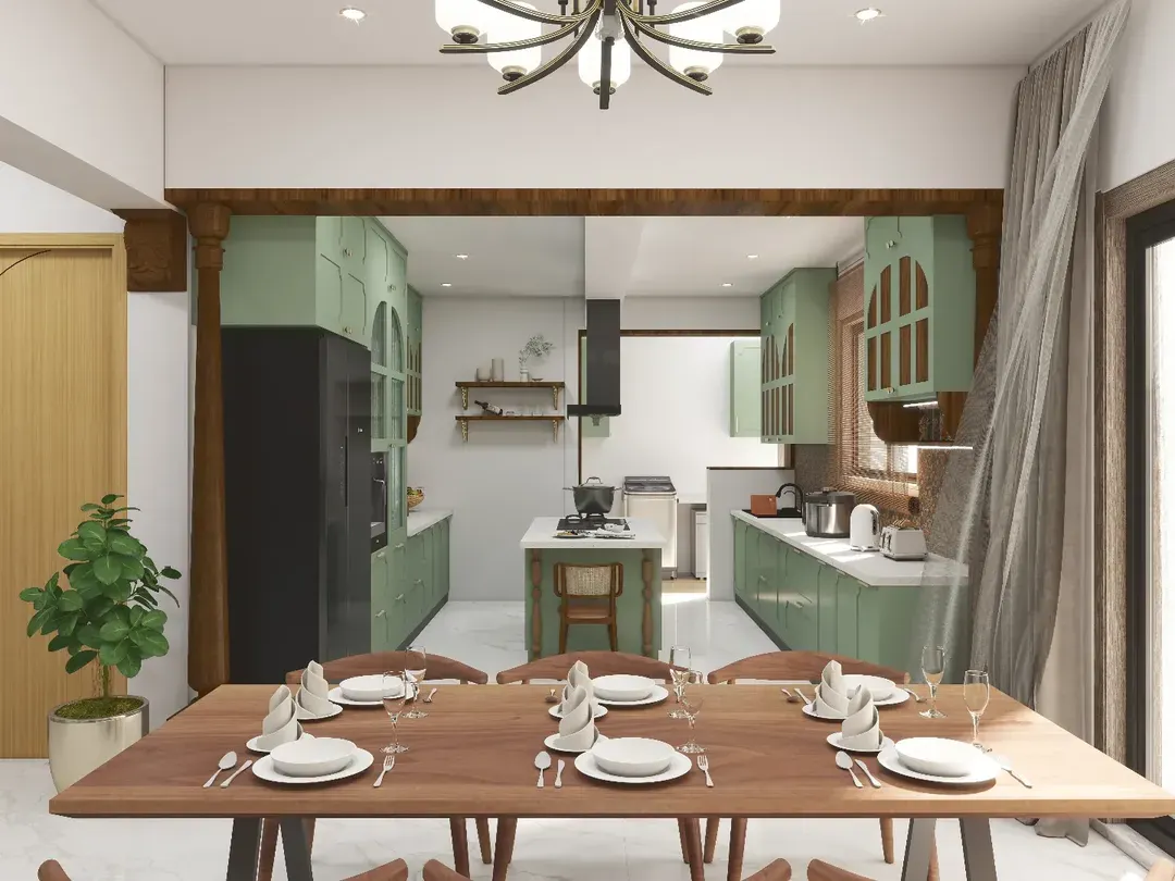 This is where the magic begins. A detailed 3D render of a kitchen and dining space allows you to see and feel your future home before any work starts. I focus on creating designs that blend modern aesthetics with practical, everyday comfort.