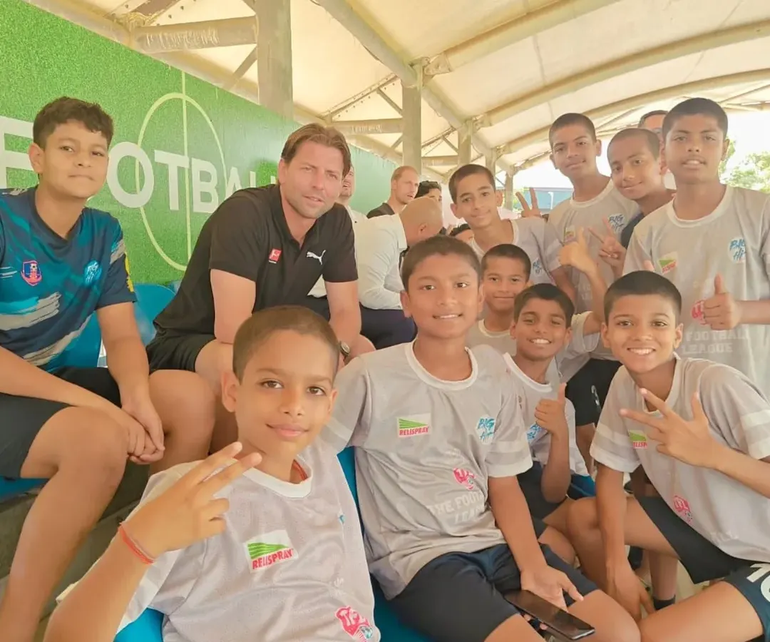 We open doors to global stages. Here, our talented players are seen with international coaches during the Bundesliga trials in Germany, an invaluable experience for any aspiring footballer.