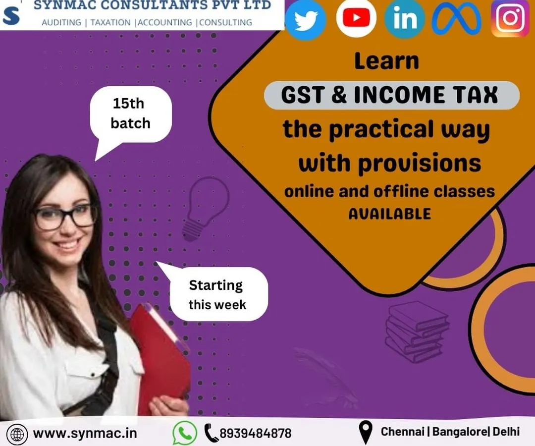 This is where you get job-ready. My practical training for GST and Income Tax is designed to give you the skills that companies are actually looking for. We are now starting our 15th batch, available both online and offline.