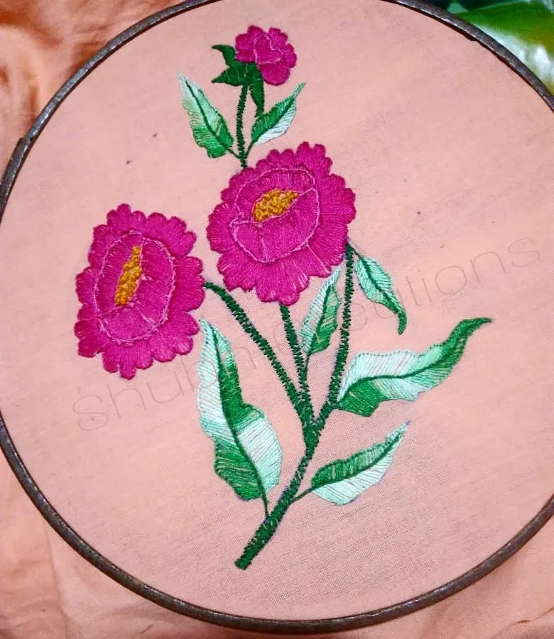 Look at the detail you can create with just a needle and thread. In my hand embroidery workshop, I teach you stitches like this, turning a simple piece of cloth into a beautiful floral artwork. It’s a wonderfully calming process.