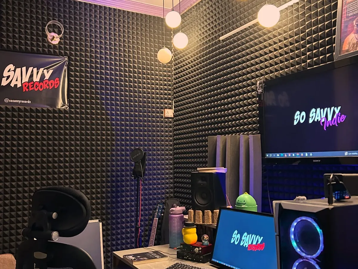 Welcome to So Savvy Studios. This is my creative lab in New Delhi, professionally treated with acoustic foam for the cleanest sound. Whether we're recording vocals or mastering a final track, this is where we craft bangers that are crisp and ready for the industry.