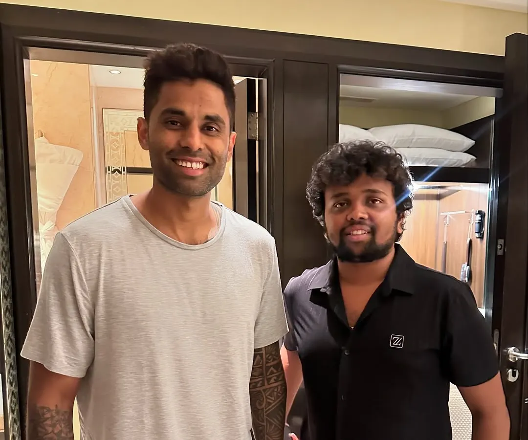 It's always a pleasure to work with one of the best, Suryakumar Yadav. Getting him camera-ready is part of my job, and I make sure the experience is convenient, whether at a hotel or home.