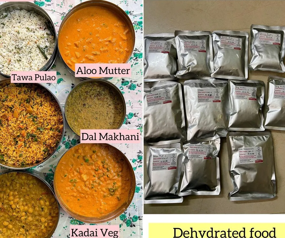 For those long trips abroad, I turn my fresh, homemade curries like Aloo Mutter, Dal Makhani, and Chole Masala into dehydrated, easy to carry food packs. Just add hot water and enjoy a comforting meal.