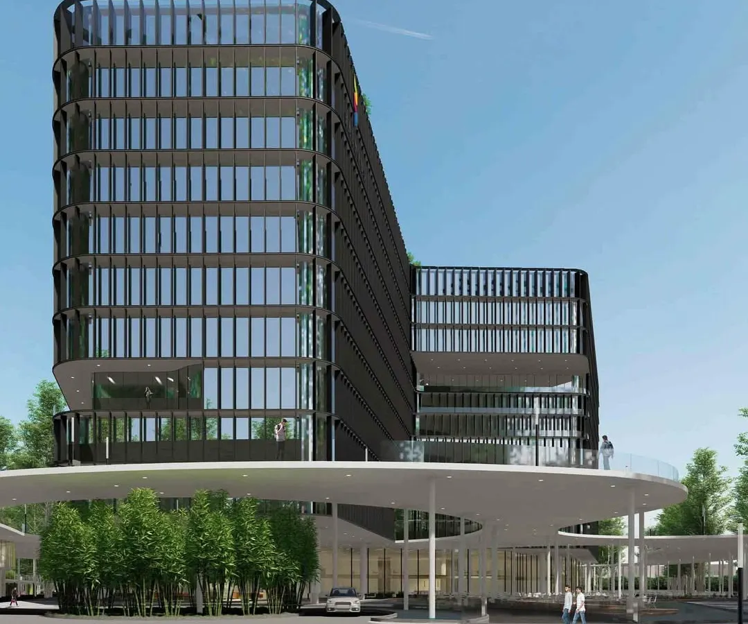 We design workplaces that foster innovation and connection with nature. This tech campus features elevated, curving podiums that create a vibrant public realm for tenants, while the ground level offers restaurants, amenities, and serene water features, setting a new standard for work life harmony.