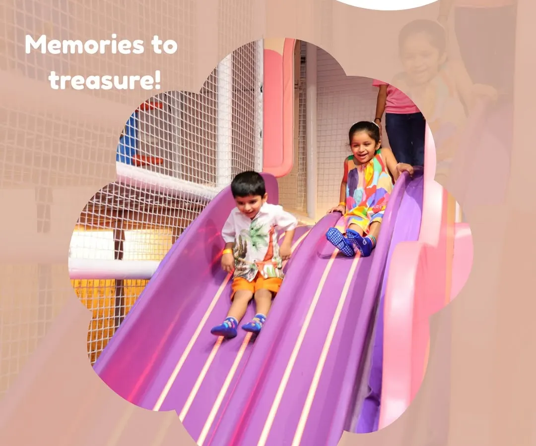 Pure joy is sliding into a mountain of fun. Our multi-level soft play area is designed for safe and exciting adventures, making it the centerpiece of every party.