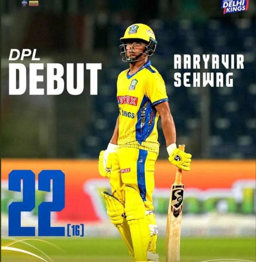 We celebrate the success of our trainees on professional platforms. Here, our student Aaryavir Sehwag is featured making his debut in the Delhi Premier League (DPL), a testament to our high-performance training.