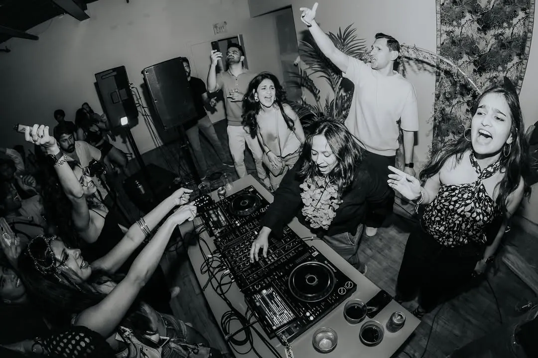 The energy at my first Canadian Lush Loft party in Toronto was electric. This shot captures that perfect moment of connection between me and the dancefloor. It’s all about creating that intimate, grassroots rager where everyone feels the music together.