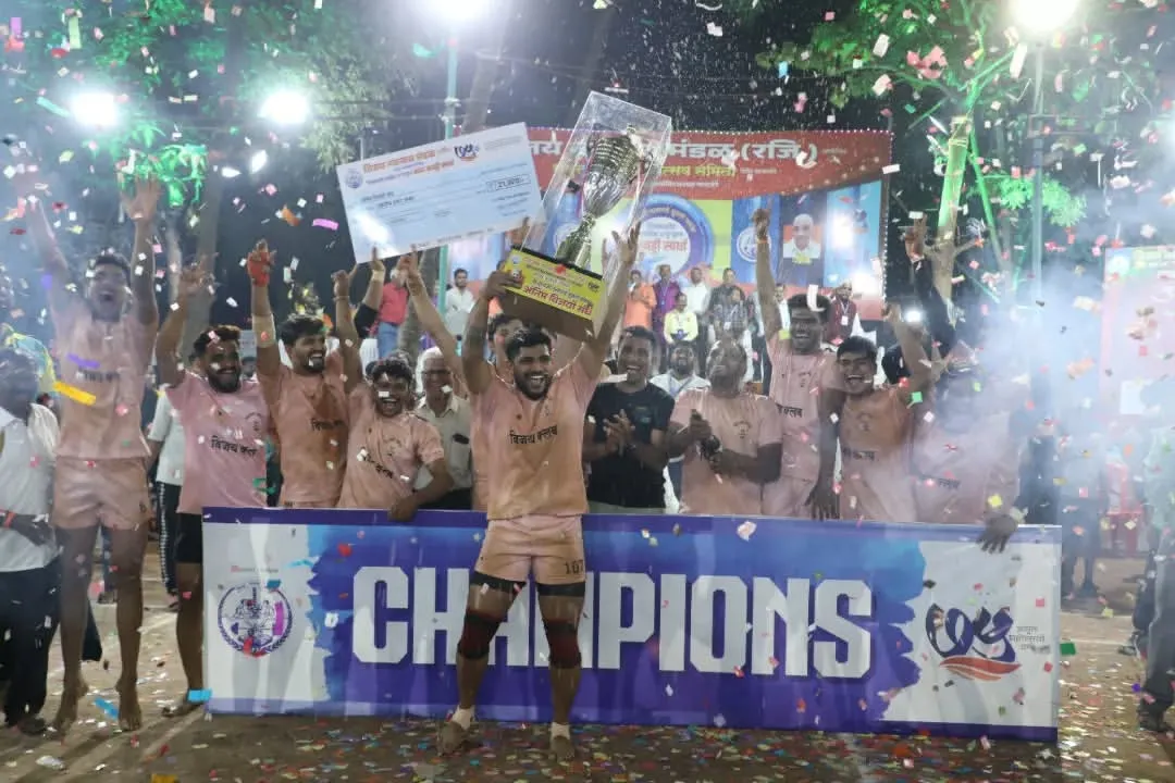 This is the feeling of victory. Our senior team celebrating a major tournament win, holding the championship trophy high amidst a shower of confetti. Hard work and discipline lead to moments like these.