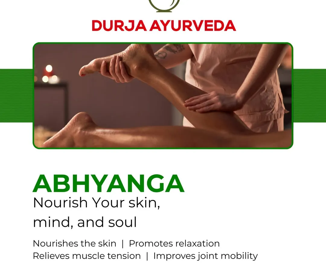 This is our Abhyanga full-body massage, a cornerstone of Ayurvedic wellness. We use warm, medicated herbal oils to nourish the skin, relieve muscle tension, and improve joint mobility, leaving you feeling completely rejuvenated.