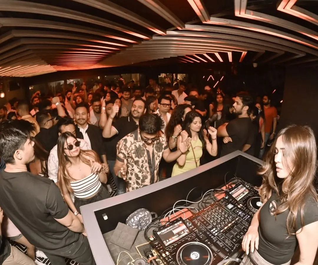 A snapshot from a wild night in Guwahati. The energy was just off the charts. You can see the whole club vibing, which is exactly what I aim for in every set I play.