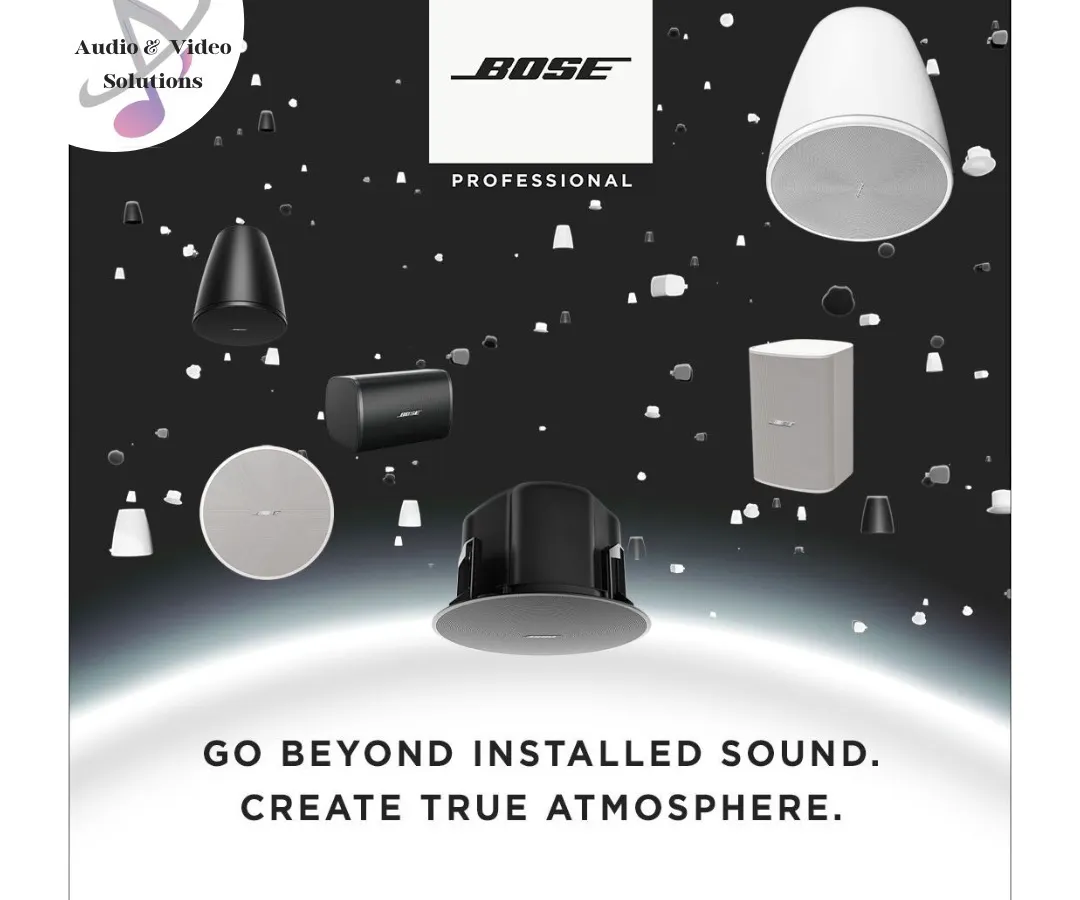 As partners with Bose Professional, we utilize premium, high-performance speakers engineered for installed sound. These components are selected for their ability to deliver legendary Bose audio quality and create a true atmosphere, with options fully weather-proofed for demanding outdoor environments.