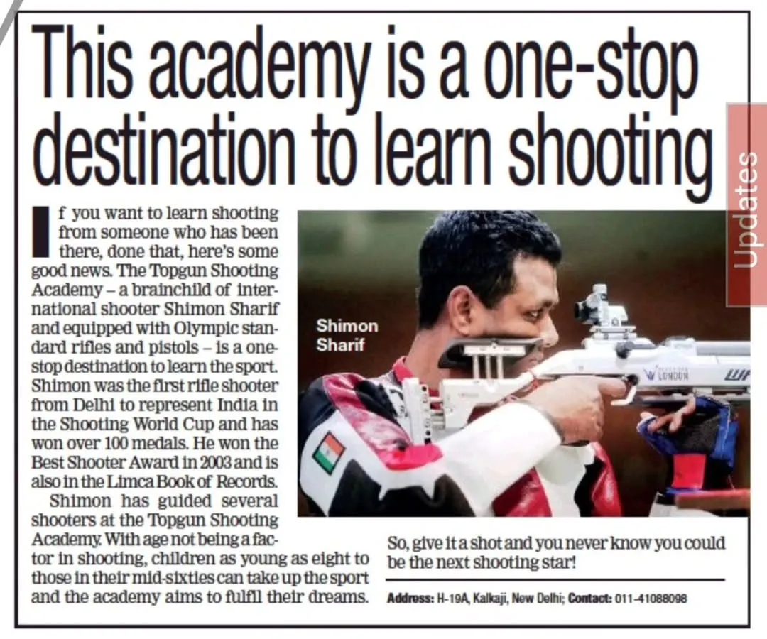 This newspaper feature captures the essence of our academy. As an international shooter myself, I built this place to be a one stop destination for anyone wanting to learn the art of sport shooting.