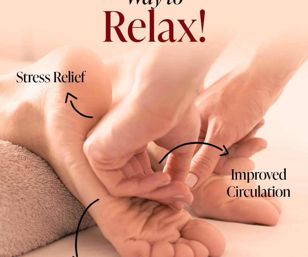 Wellness is at the heart of what we do. Our foot reflexology service is designed not just for relaxation but to promote tangible benefits like stress relief and improved circulation.