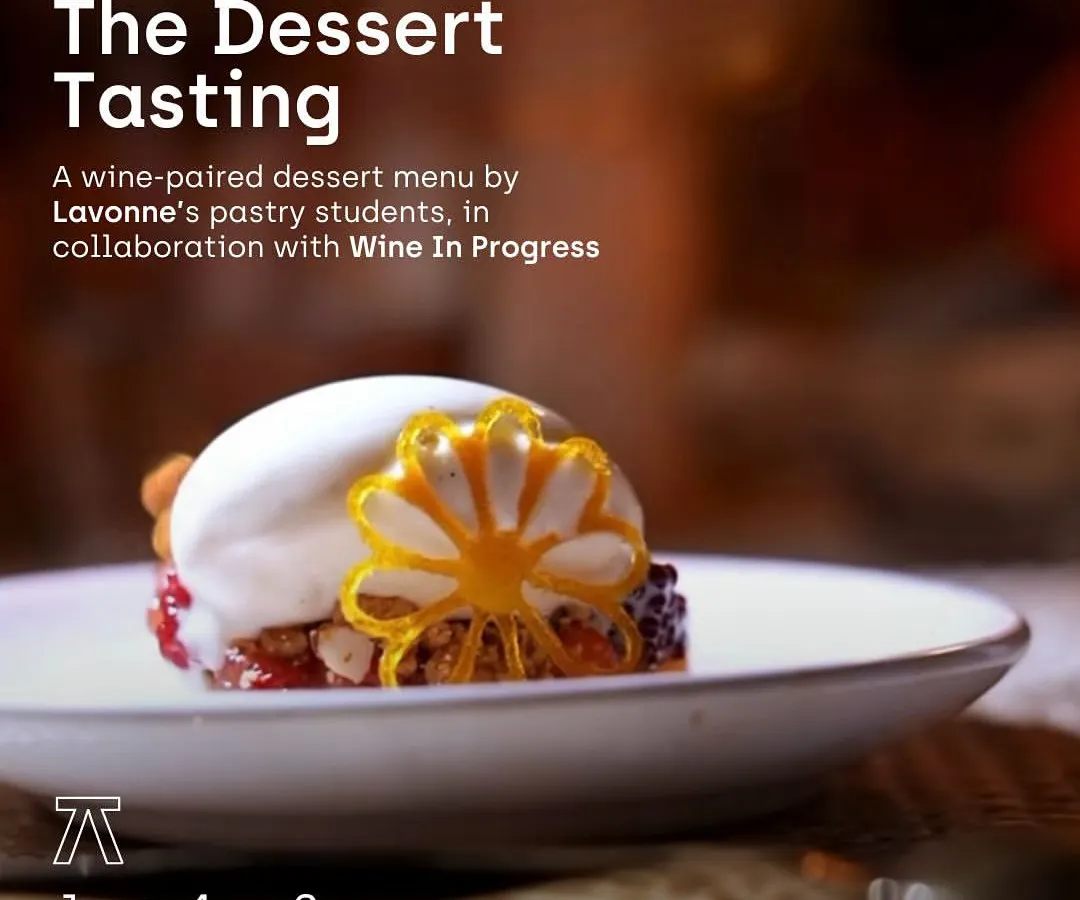 This is a glimpse into one of our most special events: an 8-course dessert tasting menu. We collaborated with the talented pastry students of Lavonne Academy and wine experts from Wine In Progress to create an unforgettable, technique-forward sweet experience.