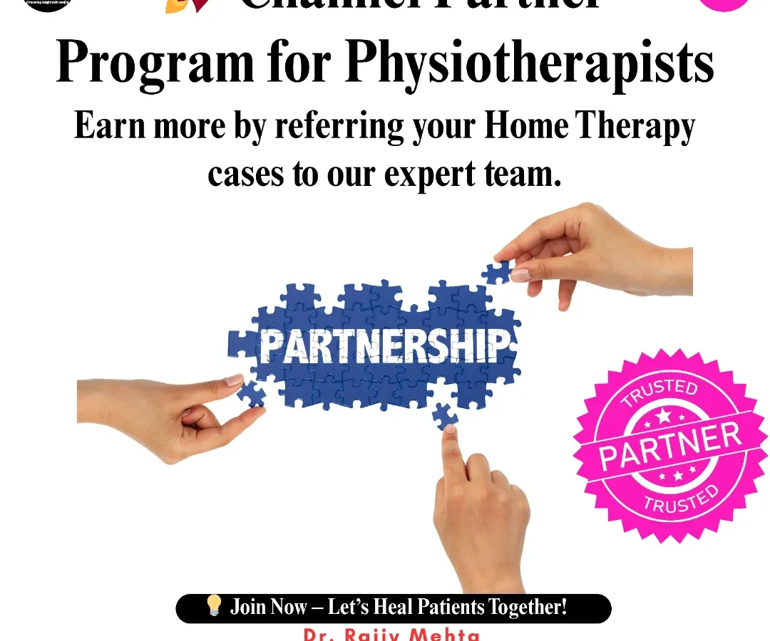 I created this Partnership Program for a simple reason: to help you grow your practice without the headache of building a home care team. If you have patients needing home physiotherapy in the Delhi NCR, you can refer them to my trusted team. It’s a way for you to expand your services and earn additional income, while we handle the logistics.