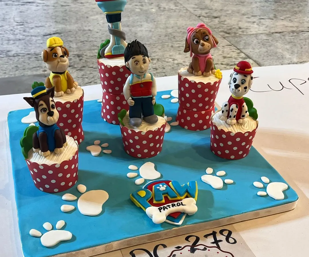 We are so proud of these Paw Patrol themed cupcakes. Every single character, from Ryder to Chase and Marshall, was handcrafted from fondant over four days. This level of detail is what we love to bring to your special celebrations.