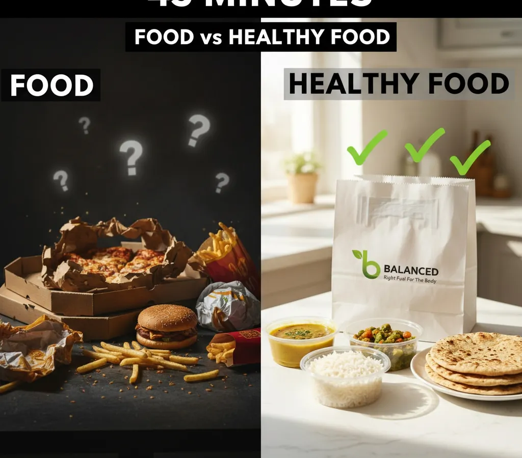 You have a choice. You can get fast food that is often stale and full of preservatives, or you can get a genuinely healthy meal, cooked fresh just for you. We believe your health is worth the short wait for quality food.