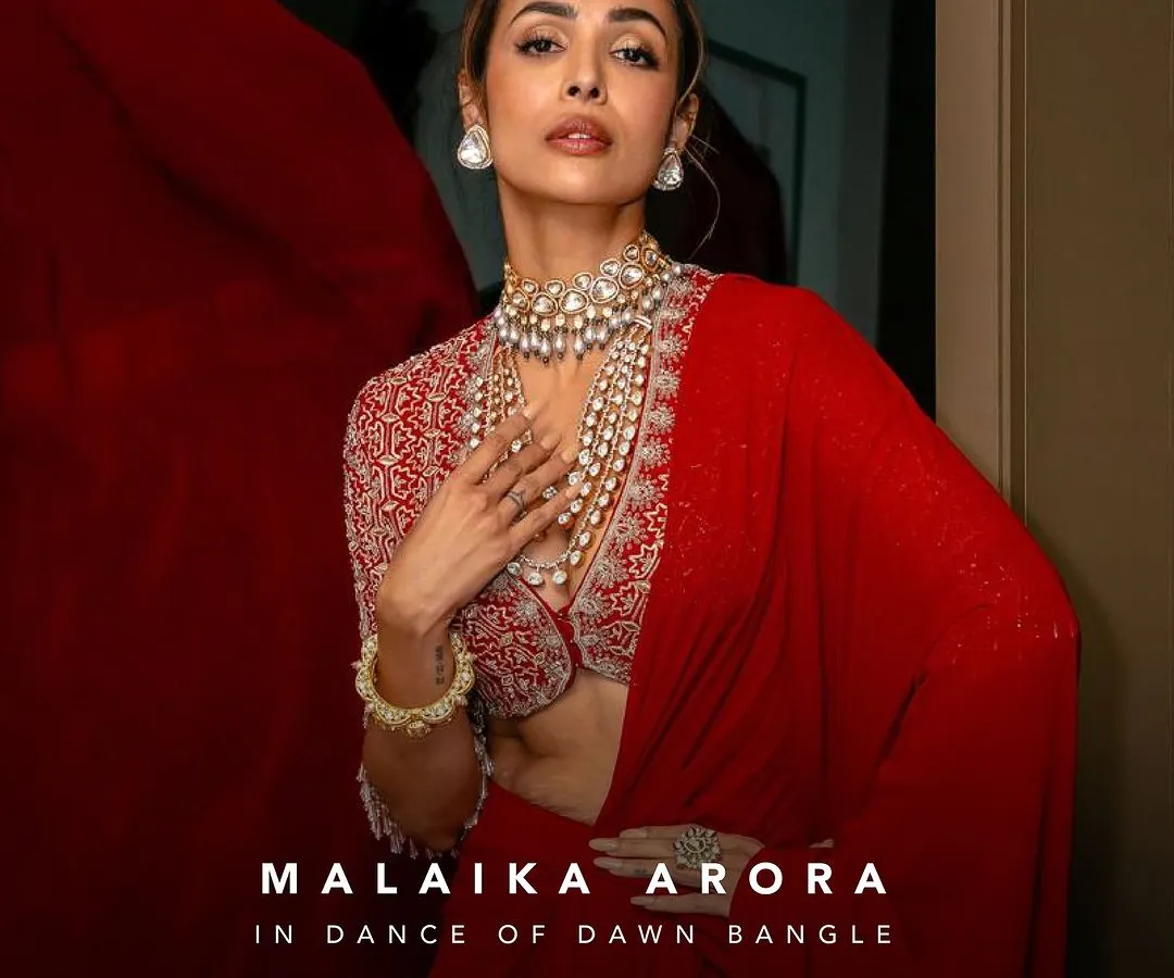 The radiant Malaika Arora embodies timeless elegance in the Dance Of Dawn Bangle. It is a joy to see my styling on women who inspire, showcasing how consciously crafted jewelry can make a powerful statement for any grand occasion.