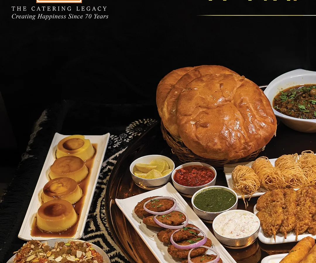 The Grand Iftar Thaal is a feast for sharing, bringing together a lavish spread of our festive favorites. It features a variety of kebabs, curries, breads, and desserts, perfect for celebrating with family and friends.