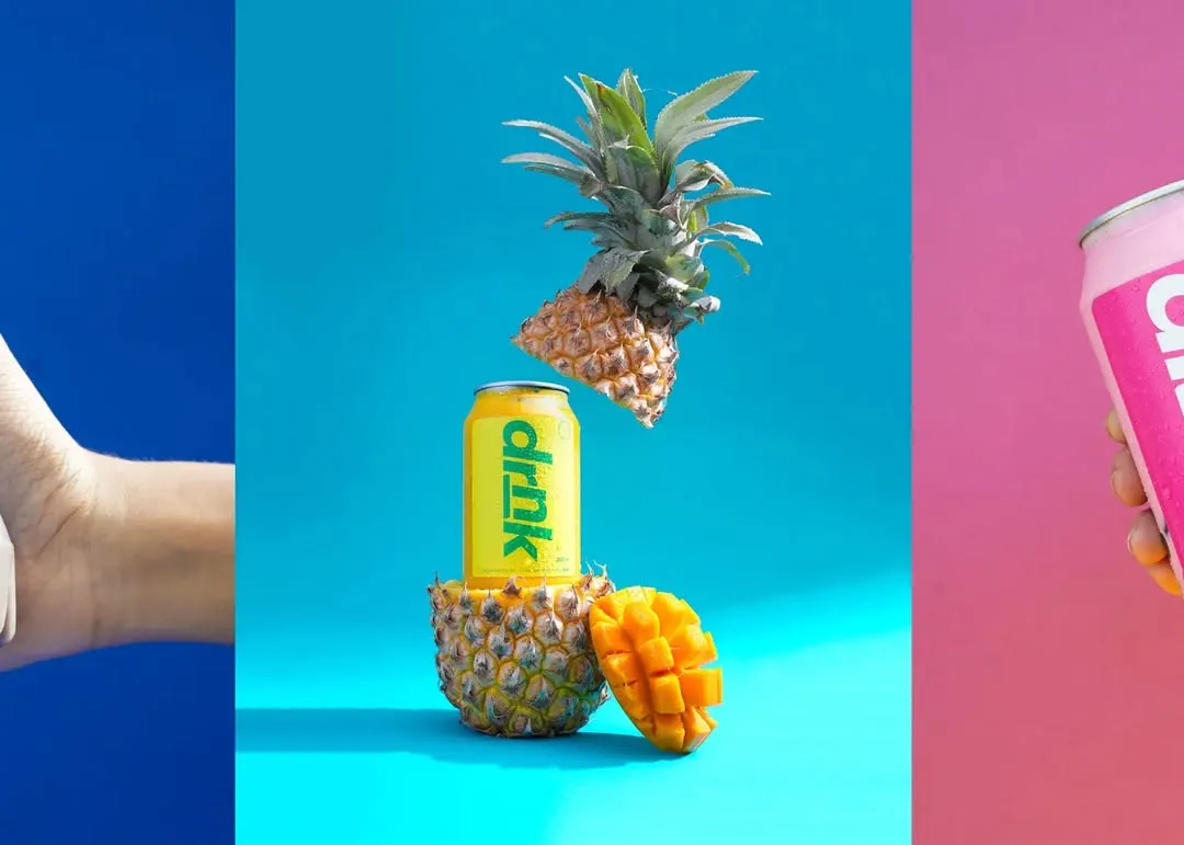 For beverage brands, I love creating dynamic and colorful visuals that pop. This shot uses creative styling with a levitating effect to make the product feel exciting and fresh, perfect for social media campaigns that need to grab attention instantly.